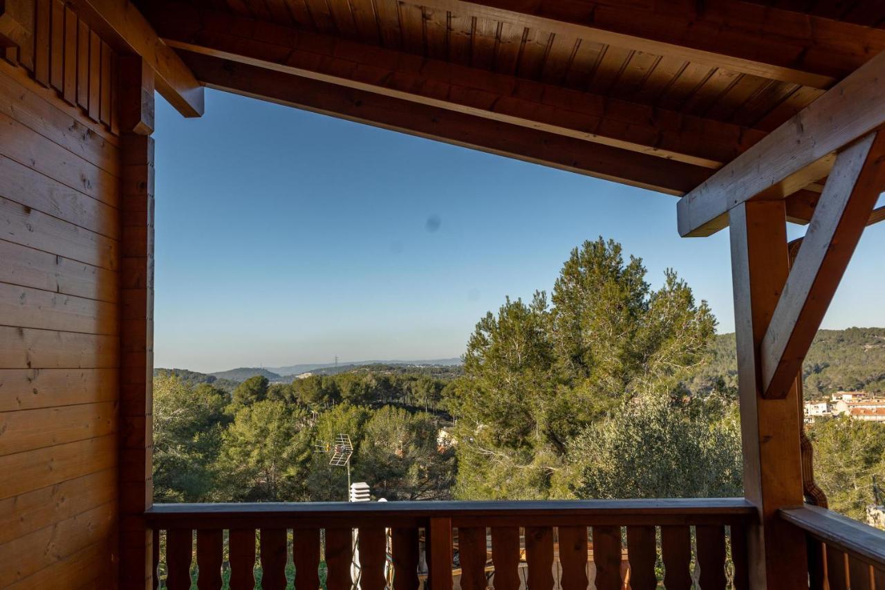 Casa De Madera En Calafell Villa Exteriör bild