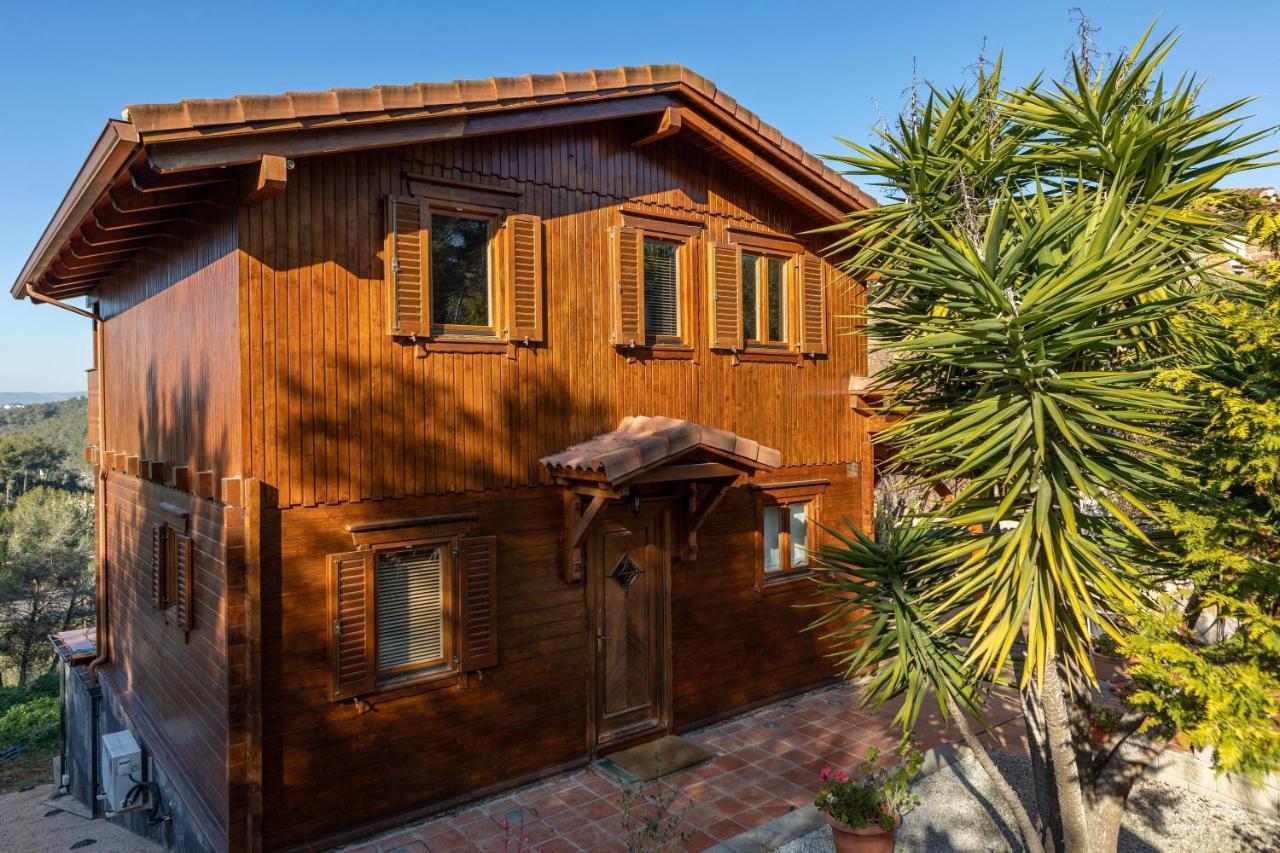 Casa De Madera En Calafell Villa Exteriör bild