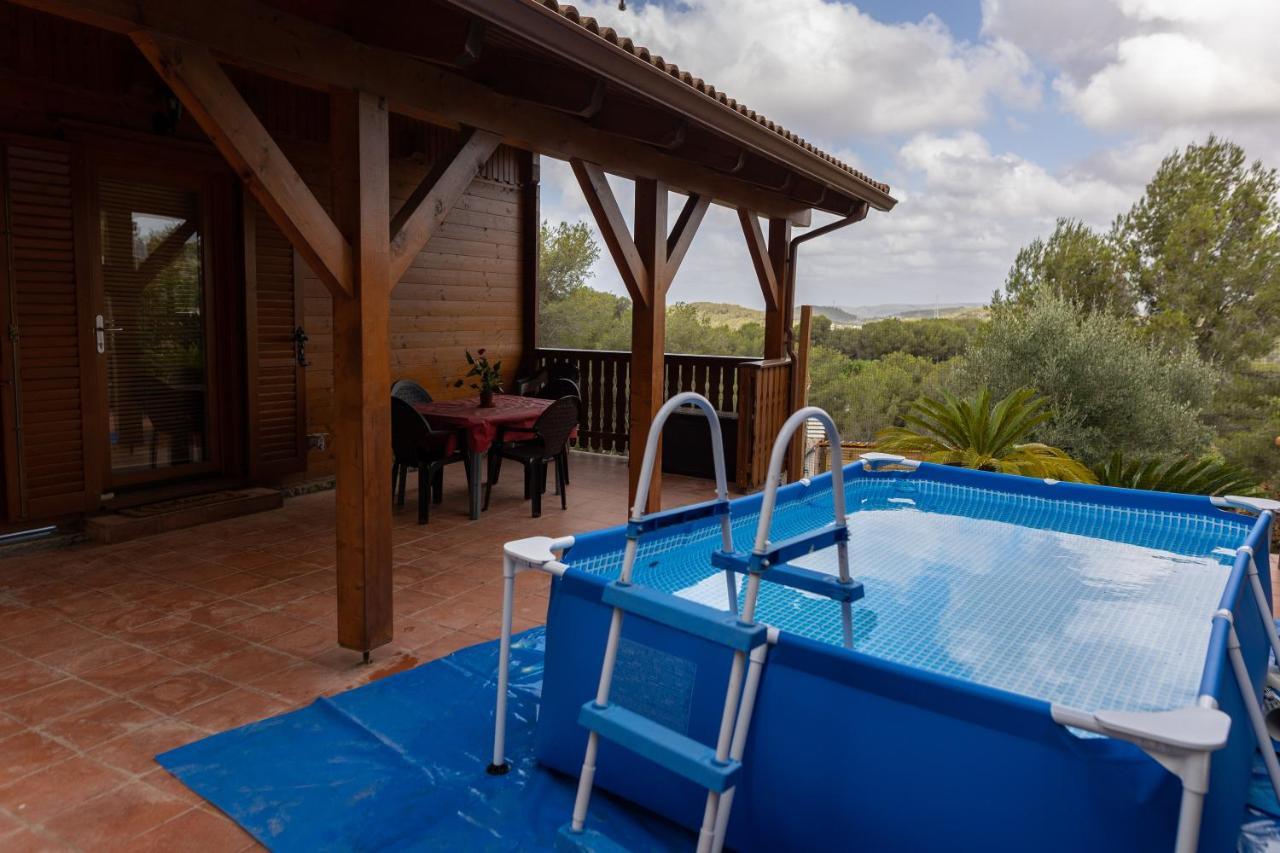 Casa De Madera En Calafell Villa Exteriör bild